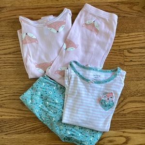 Carter’s fox pajama set of 2